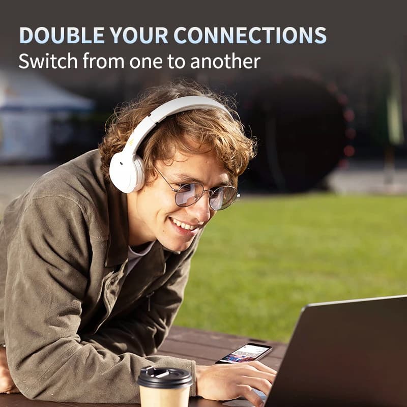 سماعات رأس إديفاير WH500 لاسلكية بلوتوث على الأذن خفيفة قابلة للطي اتصال مزدوج 30 ساعة عمر البطارية - 6