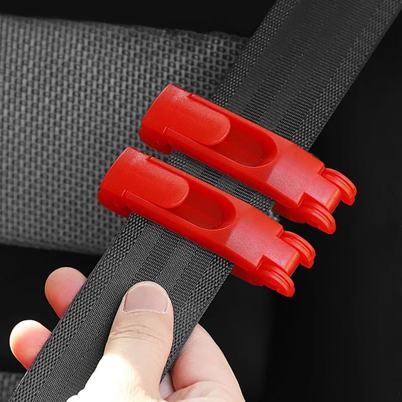 1/4pcs Car Safety Seat Belt Buckle Clip Seatbelt Stopper Adjuster Clip To Relax Shoulder Neck Car Strap Clips Car Accessories - 4