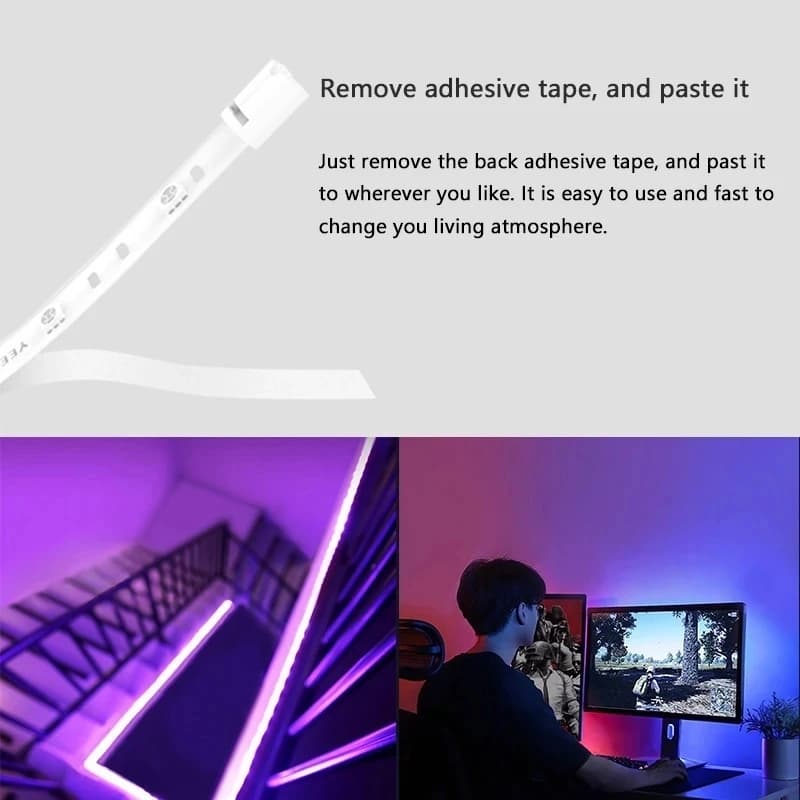 Global version Yeelight LED Smart Strip 1S RGB Colorful 2 Meter Long WiFi Light Strip For Homekit Mi Home Google Alexa YLDD05YL - 3