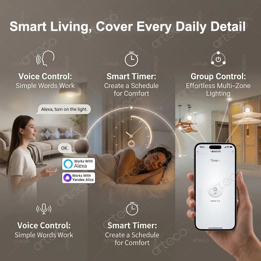 Mini Zigbee 3.0 Smart Switch Mini Module 16A DIY 2 Way Control Smart Home Relay Automation Breaker Support Zigbee2mqtt Needs Hub - 3