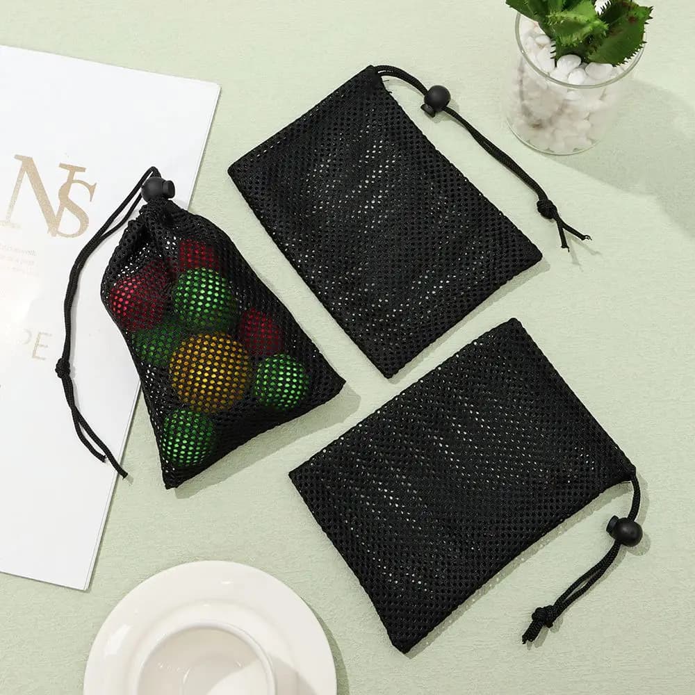 1 قطعة النايلون دائم شبكة الرباط كيس التخزين حقيبة الاشياء كيس متعددة الأغراض المنزل في الهواء الطلق السفر النشاط الحقيبة حقيبة الغسيل - 4