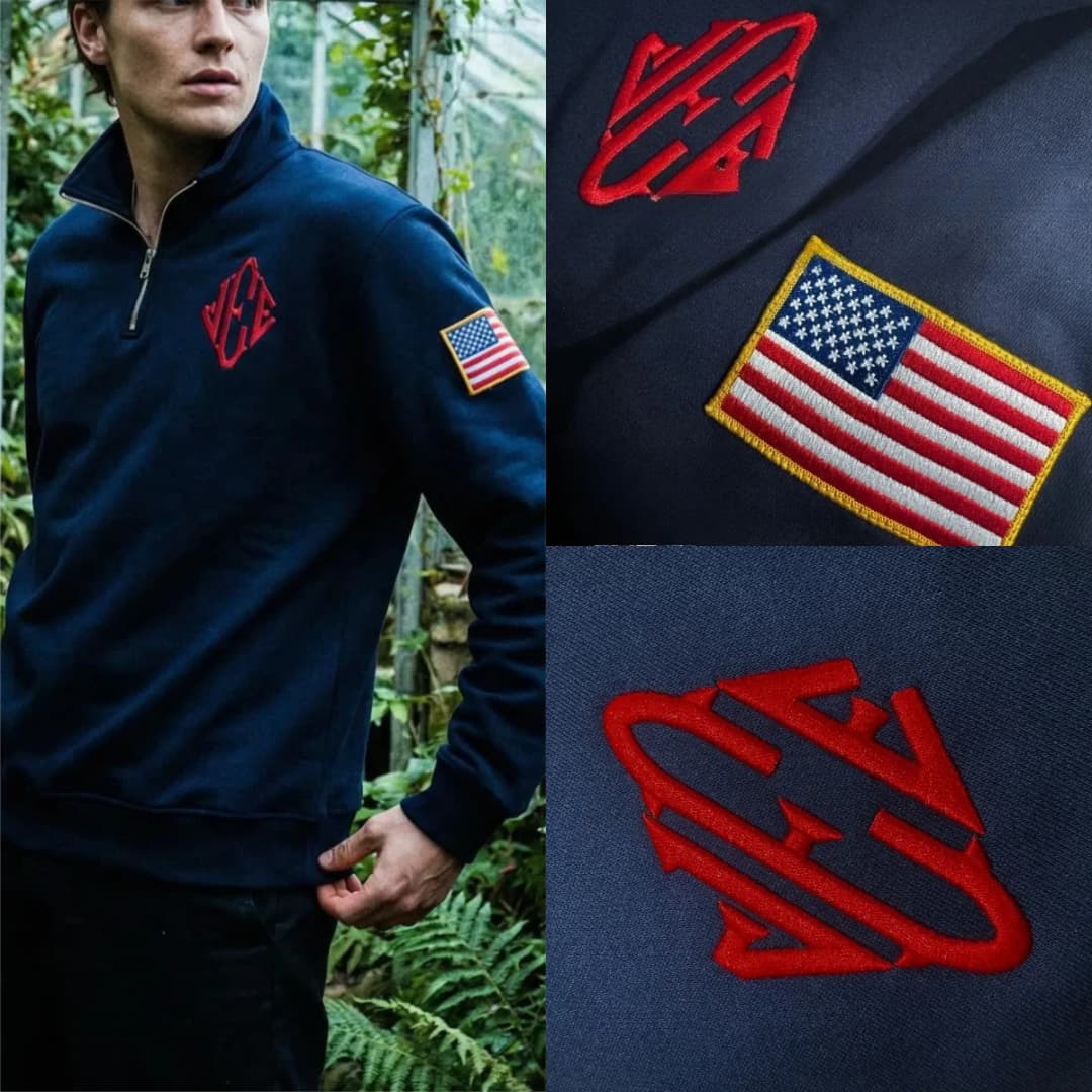 جاكيت رياضي جديد كبير الحجم بنمط Y2K أمريكي مطرز للرجال والنساء، بتصميم هاراجوكو ريترو بياقة عالية وسحاب، ملابس شارع كاجوال