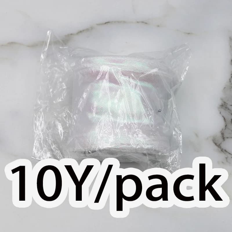 (10 Yards/pack) 60mm Colorful Fish Tail Yarn Organza Ribbon Packaging Gift Box Lolita Hair Accessories Lamp Home Decoration DIY - 5