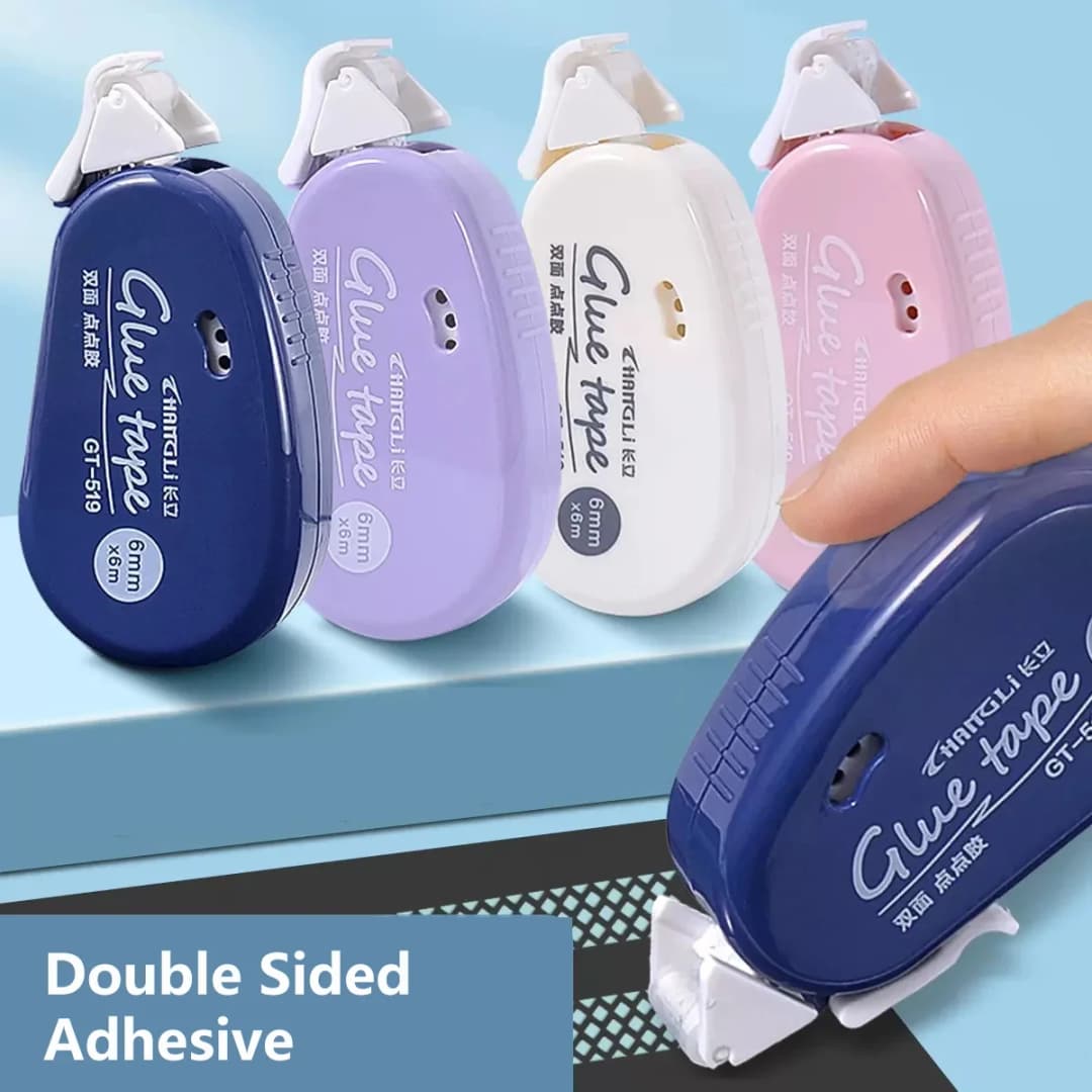 شريط لاصق نقطي مزدوج الوجهين 6m*6mm شريط لاصق DIY سكرابوكينغ كولاج ألبوم صور لوازم قرطاسية مدرسية شريط لاصق