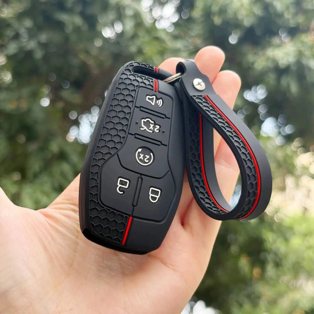 Keychain Protection For Ford Mustang Fusion Explorer Ka Focus S-MAX  Fiesta Silicone Car Key Case Cover Accessories - 2