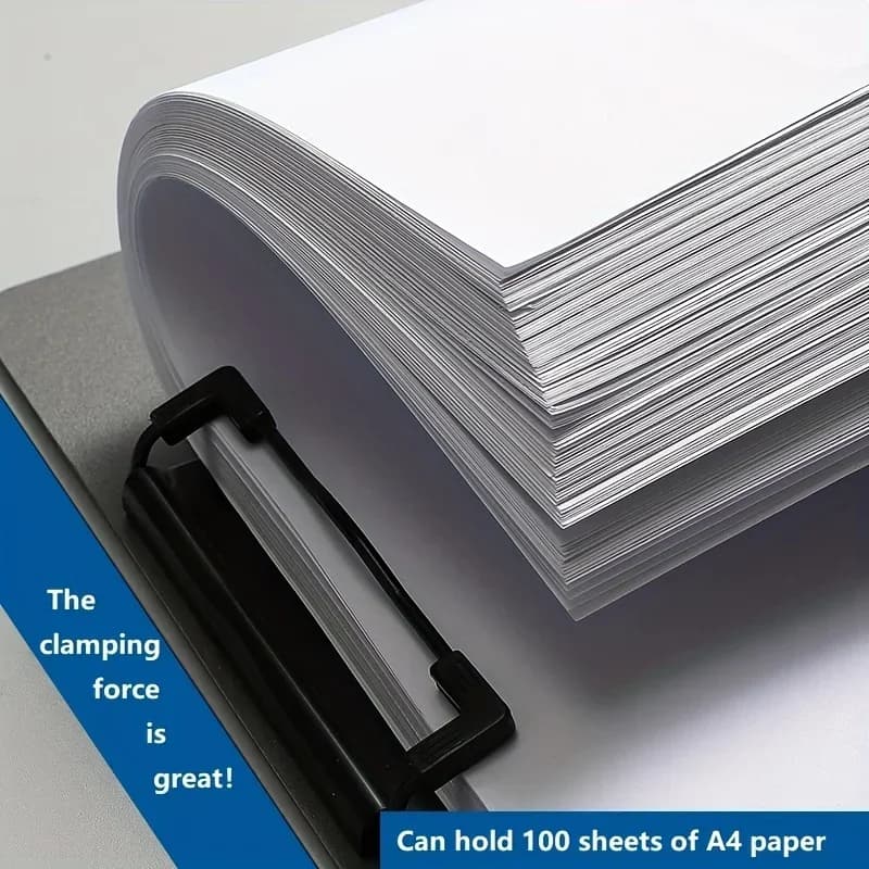 مجلد ملفات A4، منظم مستندات، حافظة مع غطاء، مجلد ورق للأعمال والمدرسة والقرطاسية واللوازم المكتبية - 2