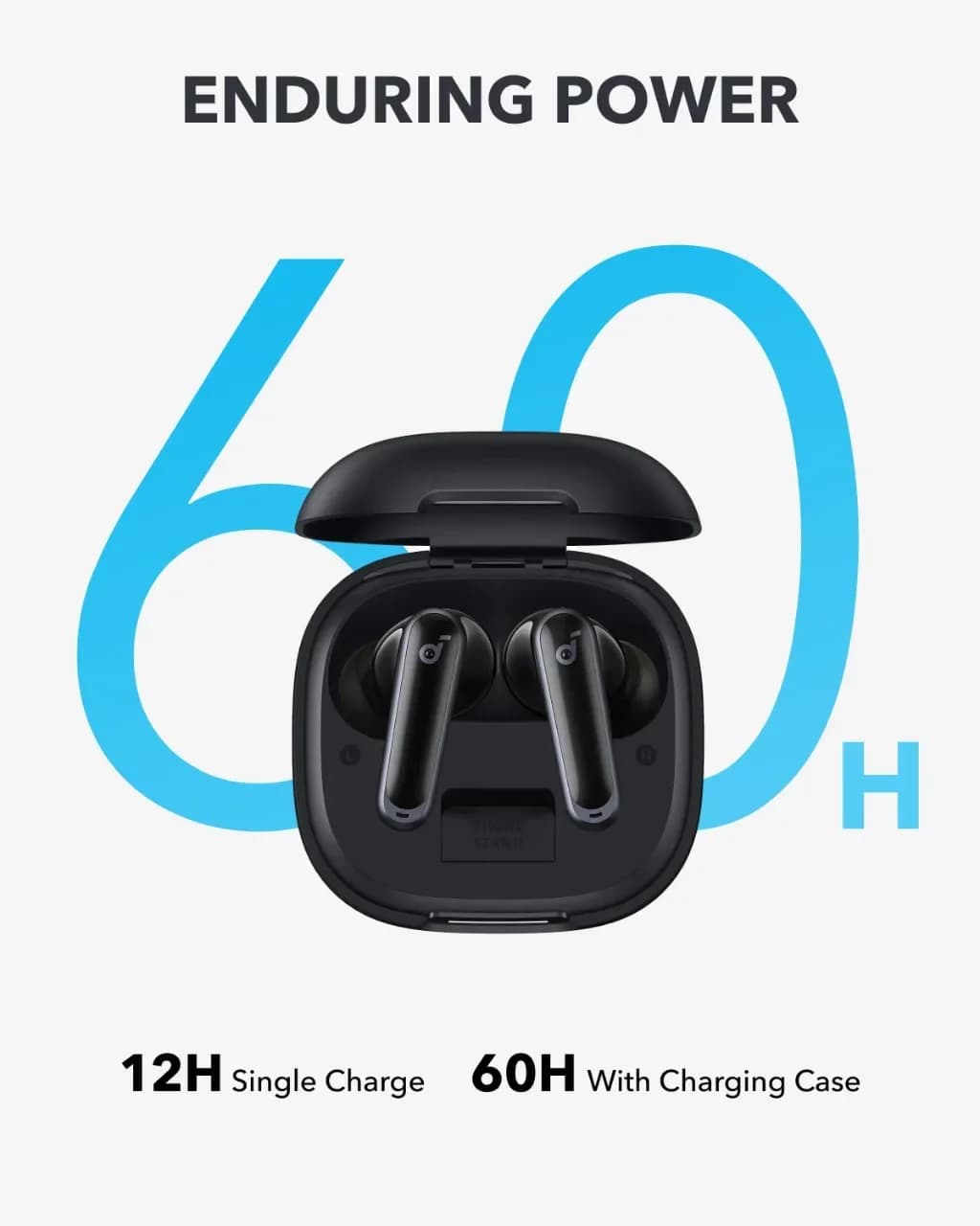 Soundcore P40i by Anker, Noise Cancelling Wireless Earbuds, Adaptive Noise Cancelling to Environments, Heavy Bass, 60H Playtime - 6
