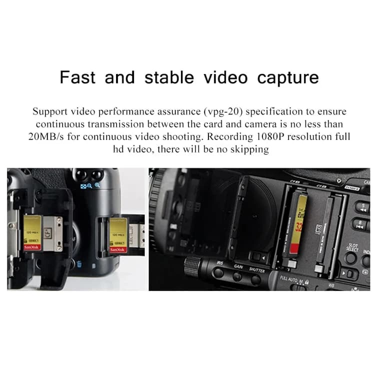 SanDisk Extreme Compact Flash Memory Card 32GB 64GB 128GB 32 64 128 GB CF Card For DSLR Cameras & HD camcorders HD Video Cards - 5