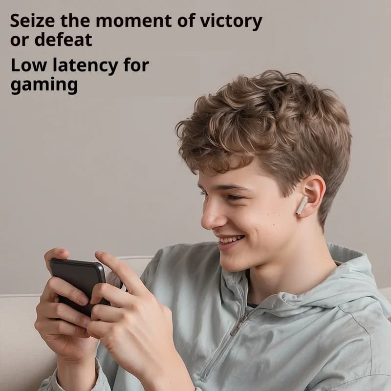 سوني X73 سماعات بلوتوث لاسلكية، سماعات رياضية TWS، سماعات أذن ستيريو HiFi داخل الأذن سماعة رأس ألعاب مع مايك - 6