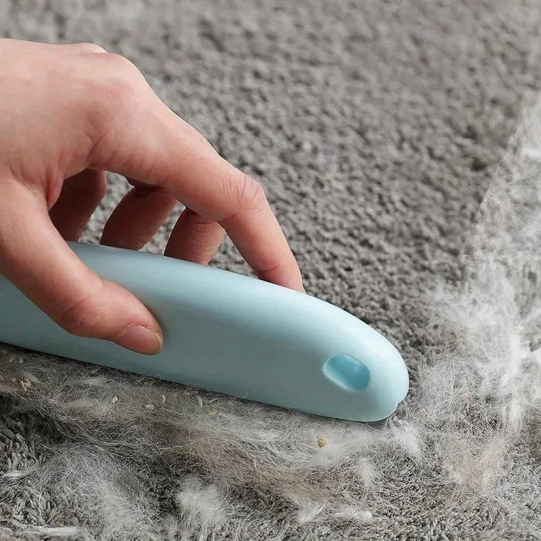Effective Pet Hair Remover Brush For Cats And Dogs - Gently Shaves Wool And Cleans Fur For A Neat And Tidy Home - 3