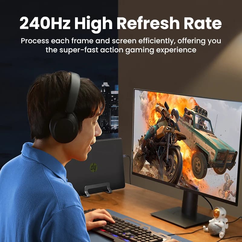 كابل USB-C إلى HDMI متوافق مع 4K و8K بدقة 8K/60Hz و4K/120Hz لأجهزة ماك بوك برو وآي ماك وآيباد برو وسامسونج جالاكسي - 3