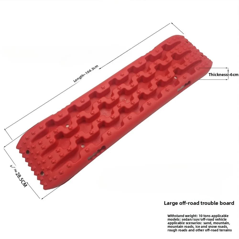 1/2 قطعة سوبر قوي عالية القوة PP سيارة اكسسوارات خارج الطريق لوحات سحب السكك الحديدية استرداد أداة إنقاذ الطوارئ الثلوج الرمال الطين - 6