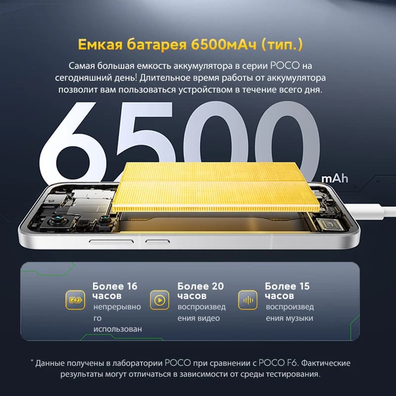 【العرض الأول عالمياً】هاتف POCO F7 5G إصدار عالمي معالج Snapdragon® 8s الجيل 4 شاشة 6.83 بوصة 1.5K AMOLED بطارية 6500 مللي أمبير IP68 كاميرا 50 ميجابكسل - 6