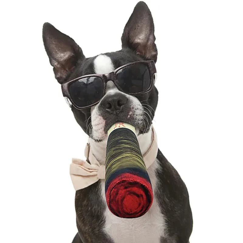 Dog Joint Toys Funny Interactive Dog Cigar Design Plush Squeaky Pet Toys Grinding Teeth Creative Chew Toy For Small Medium Dog - 2