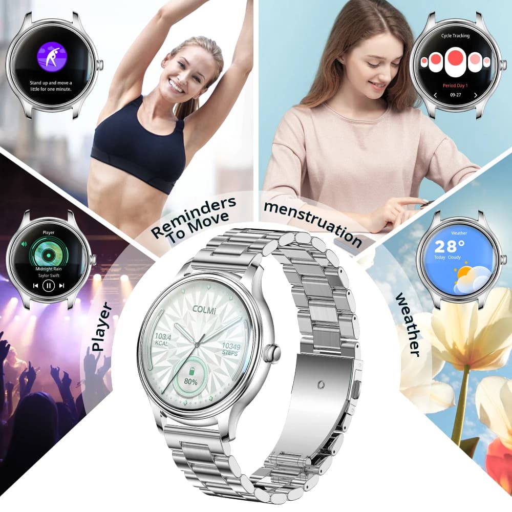 New COLMI L28 Air Ultra-thin Smartwatch 1.32 inch AMOLED Display, Women's Health Management, Exquisite Smart Watch For iOS Phone - 5