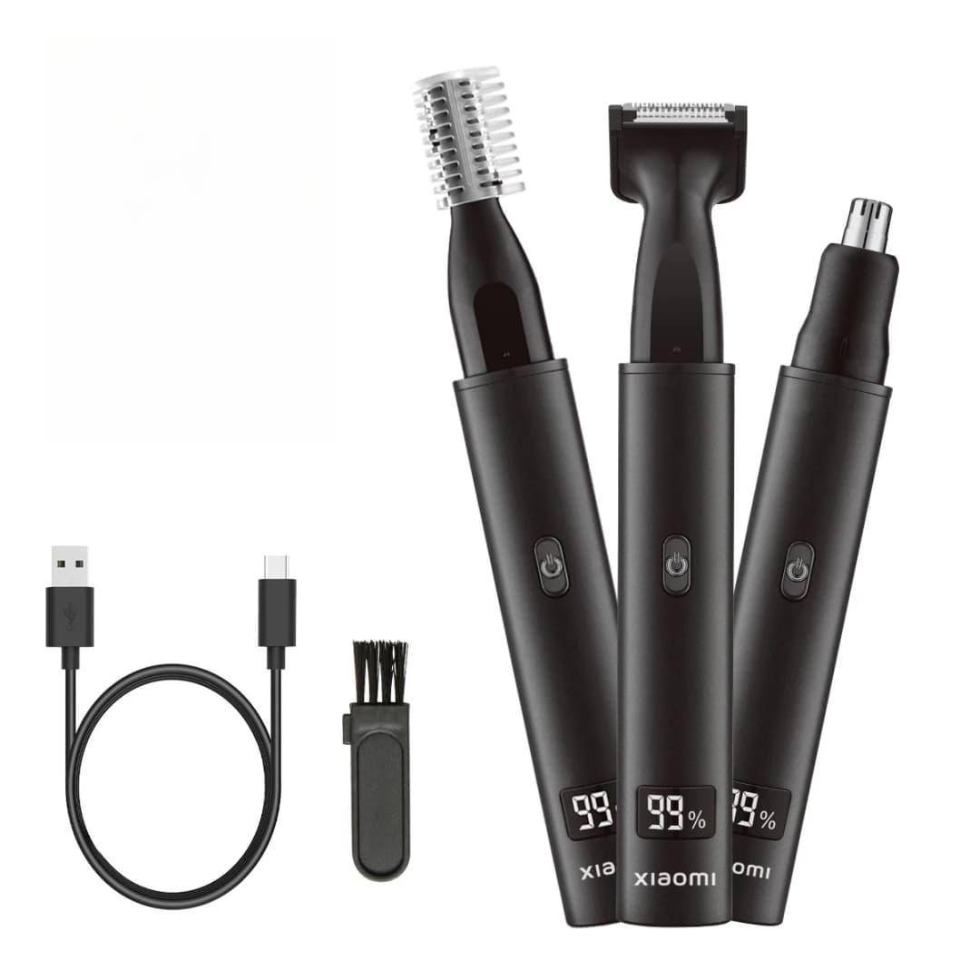NEW! Xiaomi 3 in 1 Electric Nose Ear Hair Trimmer for Men Painless Rechargeable Sideburns Eyebrows Beard Hair Clipper Shaver - 2