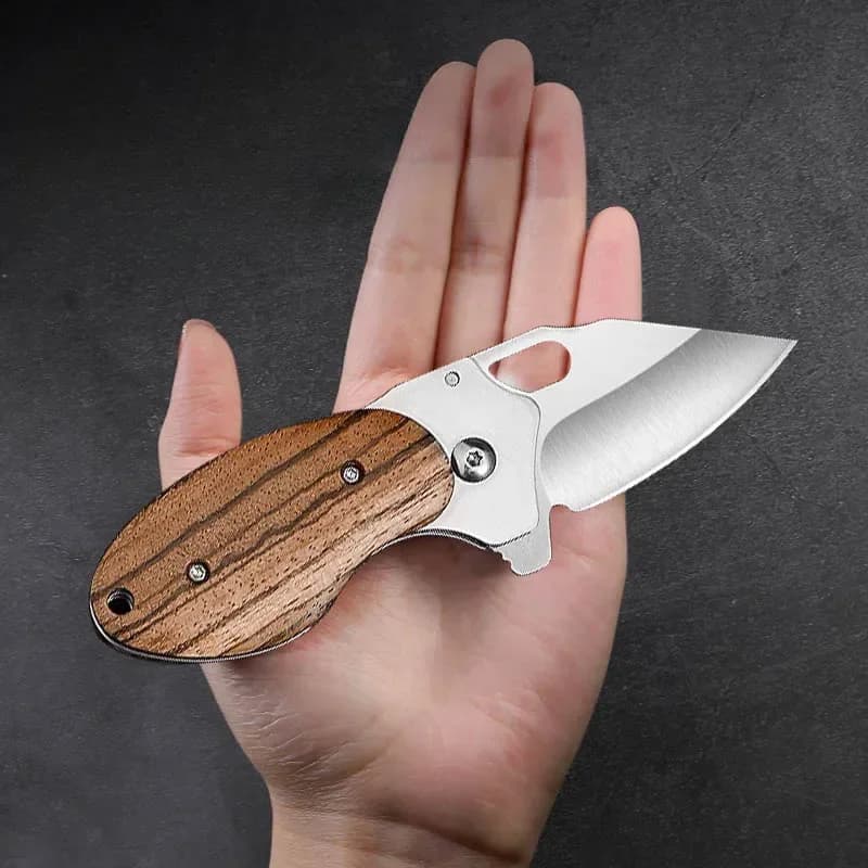 PLYS Sharp High Hardness Outdoor Keychain Knife,folding Fruit Knife, Household Multifunctional Mini Pocket Knife - 2