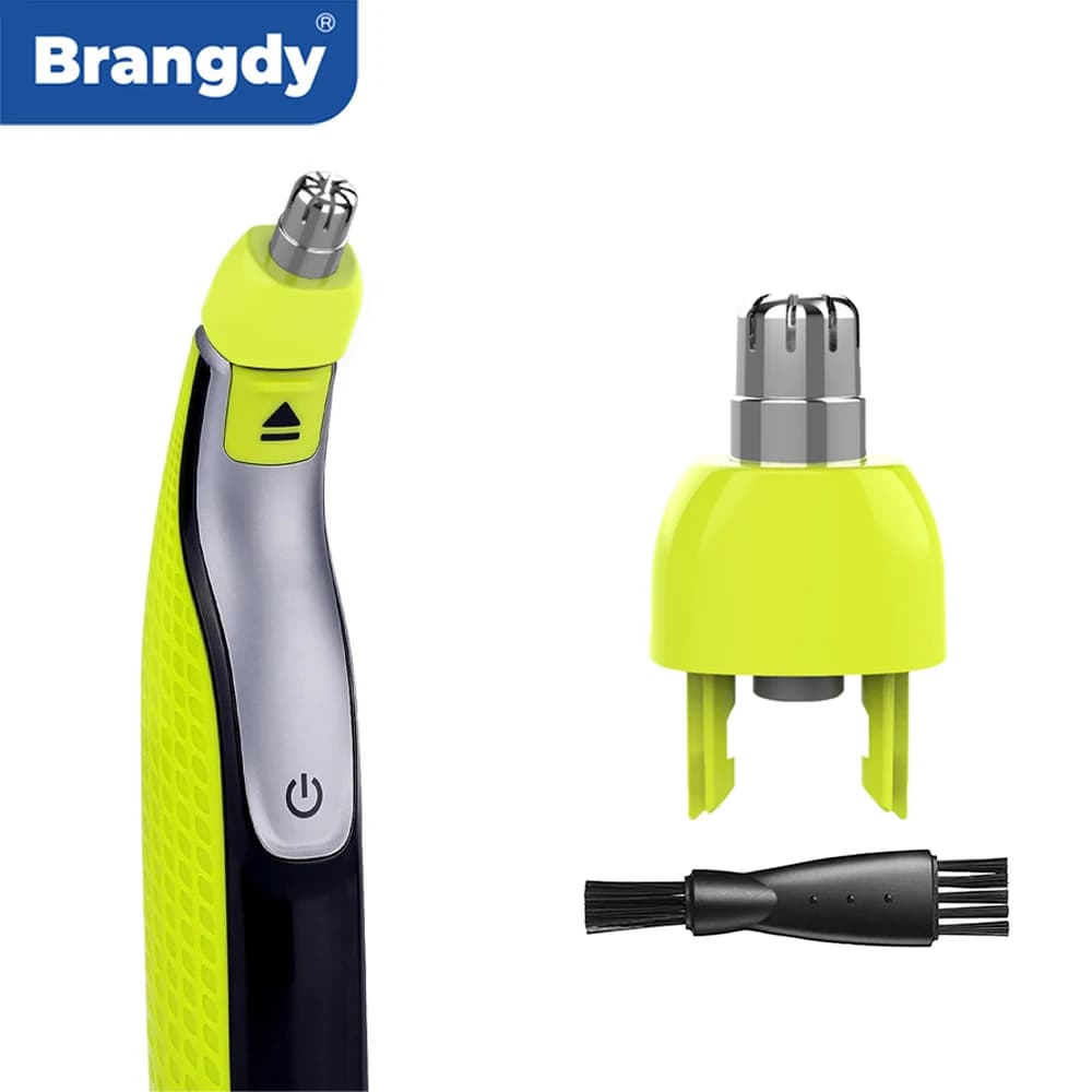رؤوس استبدال لتشذيب شعر الأنف من Brangdy، متوافقة مع Philips OneBlade QP2520 QP2630 QP6520 QP6530، شفرة مزدوجة قابلة للغسل