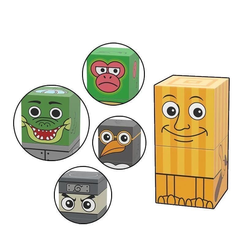 Tung tung tung sahur Magnetic building blocks, children's toy building block set, DIY assembly building blocks, desktop construc - 4