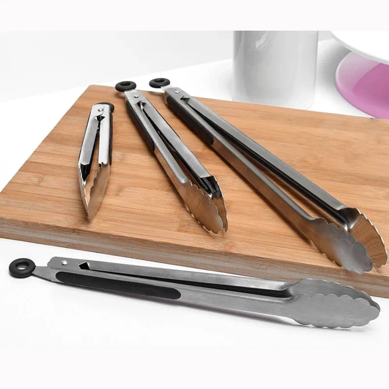 شواء شواء ملقط سلطة شريحة لحم السباغيتي الحلوى الفحم اللحوم الفولاذ المقاوم للصدأ التخييم الشواء المطبخ القلي مقاطع الطعام المشبك - 4