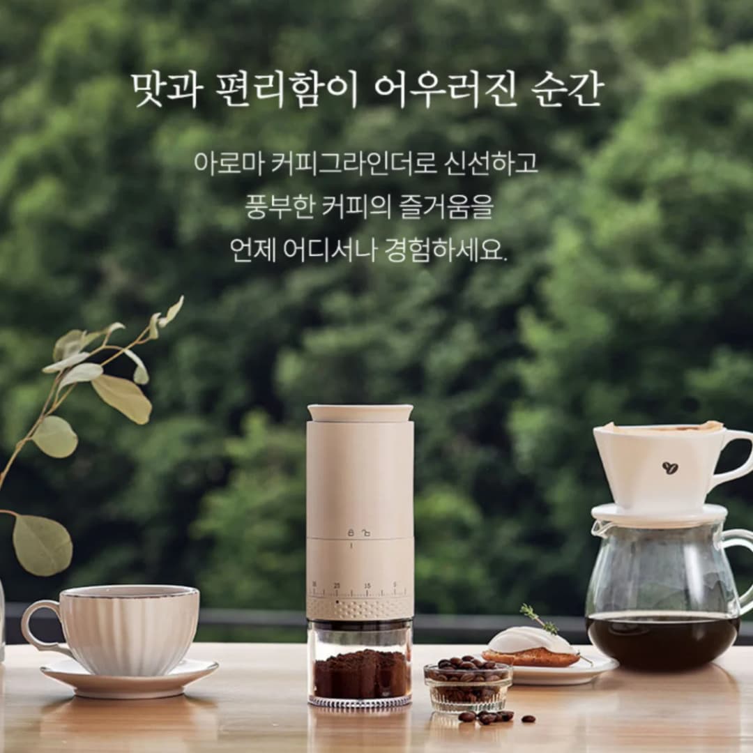 مطحنة قهوة كهربائية 1500mAh قابلة للشحن عبر Type-C، مطحنة بن قابلة للتعديل خارجيًا، آلة طحن البن، صانعة قهوة - 2