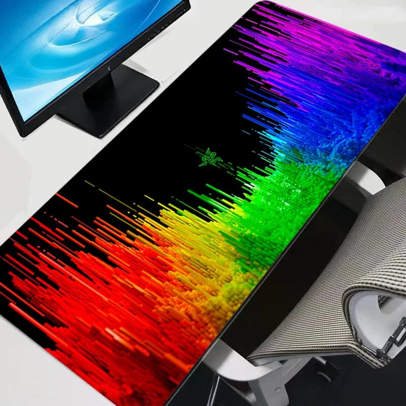 حصيرة ماوس Razer للاعبي الألعاب الإلكترونية المحترفين، حافة قفل السرعة، تصميم أنيمي، مطاط متين، حصيرة لوحة مفاتيح - 5