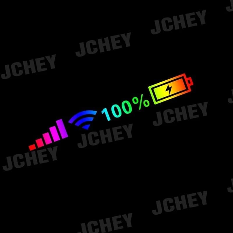 Car Windshield Stickers Signal WiFi Power Reflective Sticker On Car Personality Stickers Automobile Exterior Trim Accessories - 4