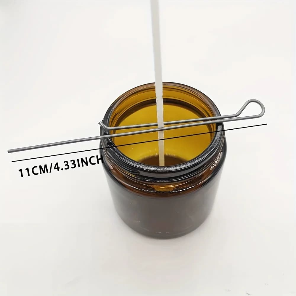 5/10Pcs 4.3 Inch Candle Wick Holders Clip Wick Fixer Stainless Steel Holders for Candle Making Metal Wick Centering Device Tools - 4