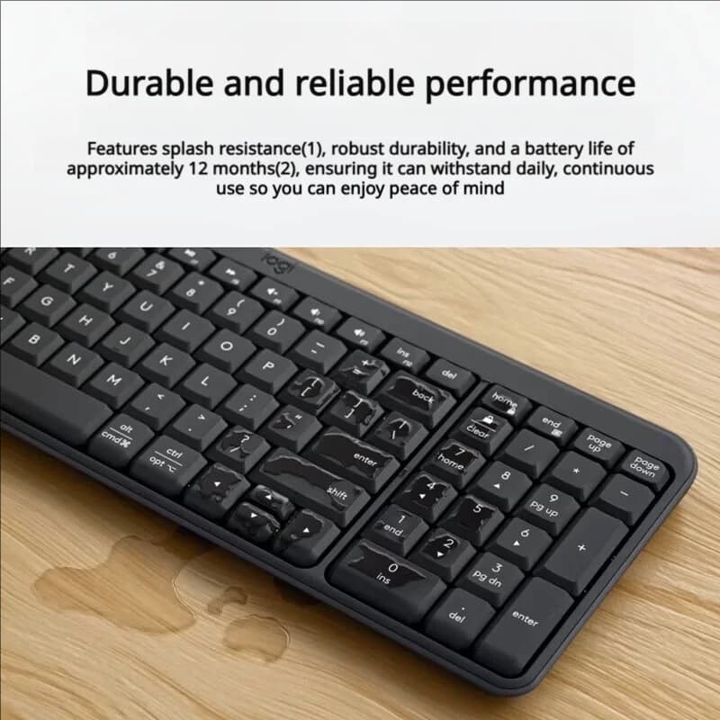 Logitech MK251 Wireless Keyboard & Mouse Combo, Home & Office Kit for Desktop Laptop PC - 5