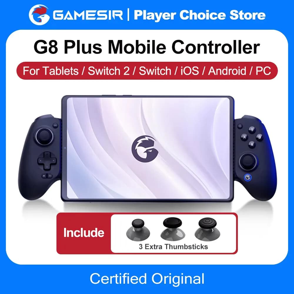وحدة تحكم ألعاب محمولة GameSir G8 Plus إصدار Hulk وThanos لنظام iOS وأجهزة Android اللوحية وNintendo Switch 2/1 وSteam PC Gamepad