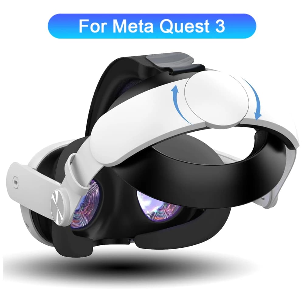 حزام رأس قابل للتعديل لسماعات الرأس Meta Quest 3S VR، حزام النخبة، راحة معززة لملحقات Meta Quest 3