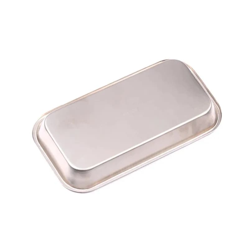 1/2pcs Kitchen Tray Stainless Steel Square Storage Tray Dental Medical Tool Nail Tattoo Dental Medical Device Supplies Tray Dish - 3