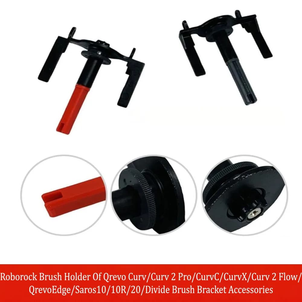 حامل فرشاة Roborock لـ Qrevo Curv/Curv 2 Pro/CurvC/CurvX/Curv 2 Flow/QrevoEdge/Saros10/10R/20/Divide، إكسسوارات حامل الفرشاة - 6