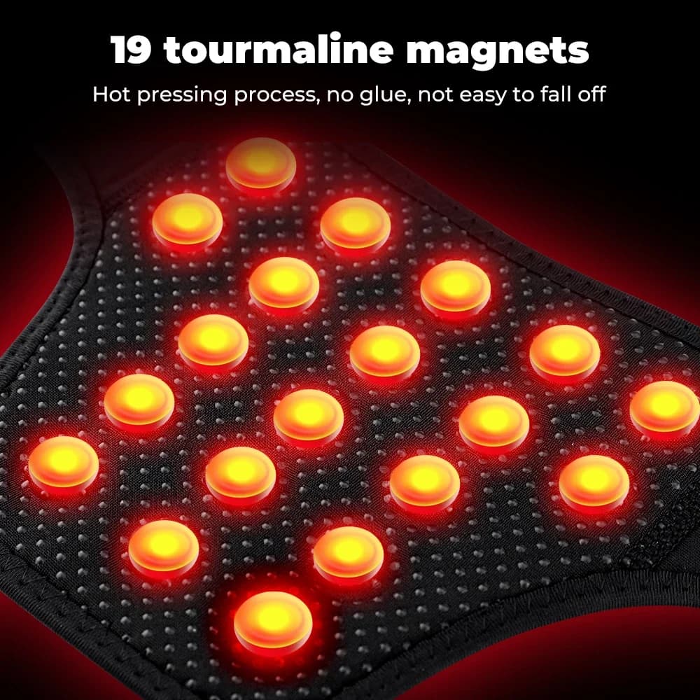 Tourmaline Neck Brace Self-heating Belt Wrap Cervical Protector Magnetic Therapy Support Wrap Band Pain Relief Health Care - 3