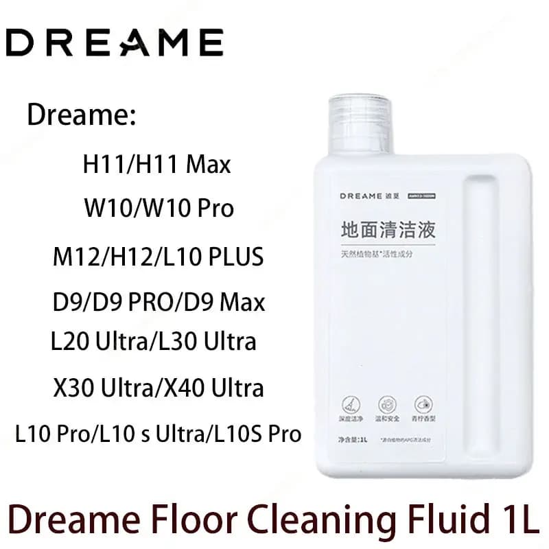 Original Dreame Cleaning solution 1L For X40 Ultra /X50 Ultra /L10s Pro Ultra Complete Cleaning Fluid Accessories