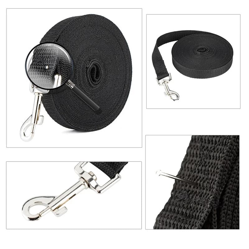 Long Nylon Pet Dog Leash For Small Big Dogs Cats Outdoor Hiking Puppy Lead Rope Strong Labrodor Traction Belt 1.5m 3m 10m 30m - 5
