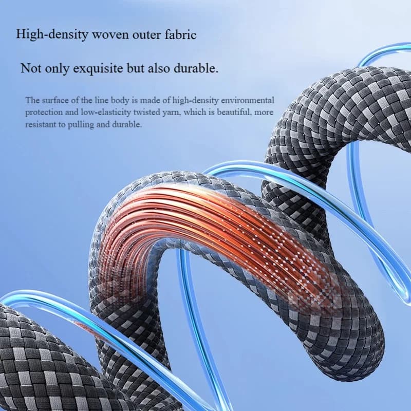 كابل ثنائي المنفذ من النوع C: كابل واحد، منفذين شحن سريع 100 وات متوافق مع Apple iPhone 16/17، أجهزة Huawei متعددة المنافذ C - 4