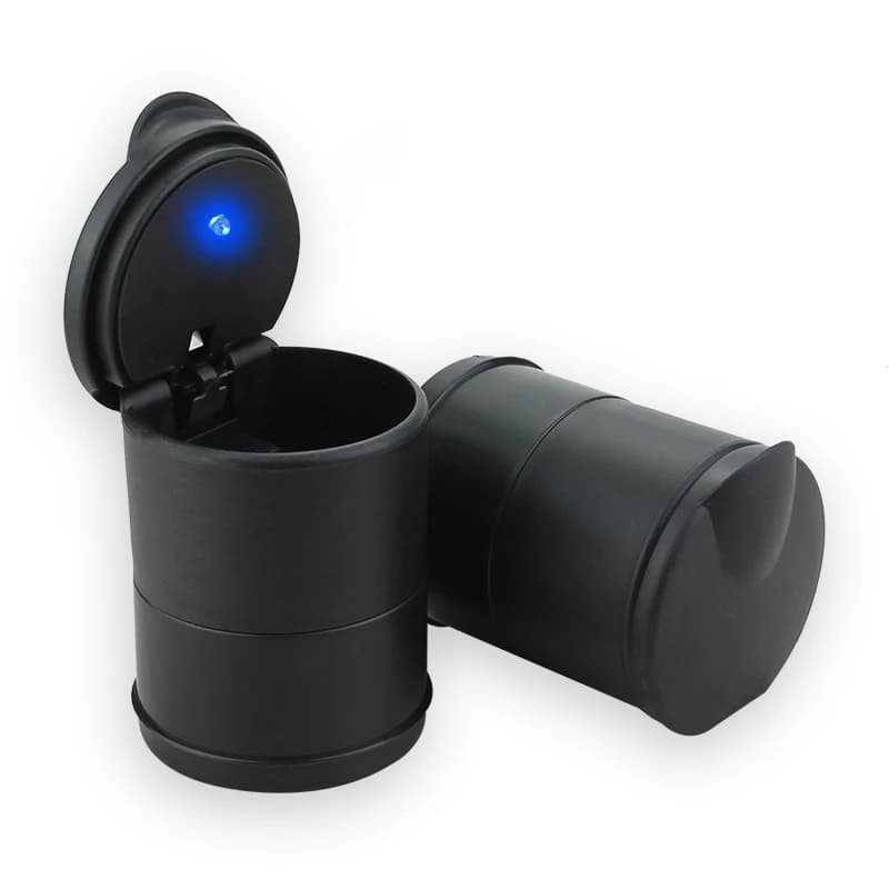 Portable Car Cigarette Ashtray Cup With LED Light Detachable One Touch Open Vehicle Ashtray Holder Ashtray Auto Accessories - 3