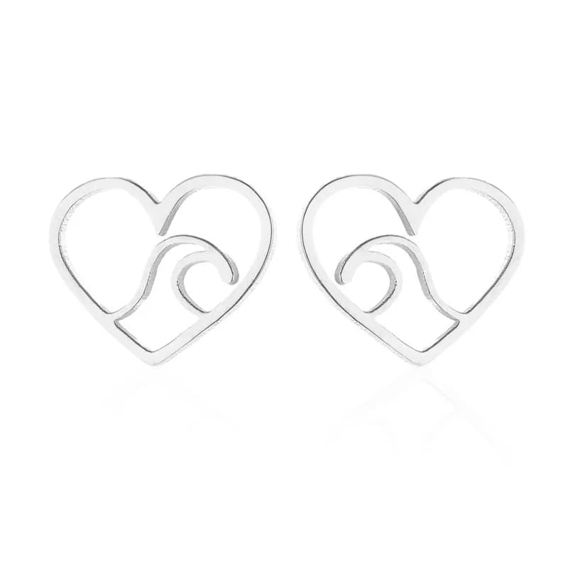 Casual Sport Stainless Steel Mountain Peak Earring for Women Hiking Pole Ear Jewelry Outdoor Sports Earrings Gifts Accessories - 3