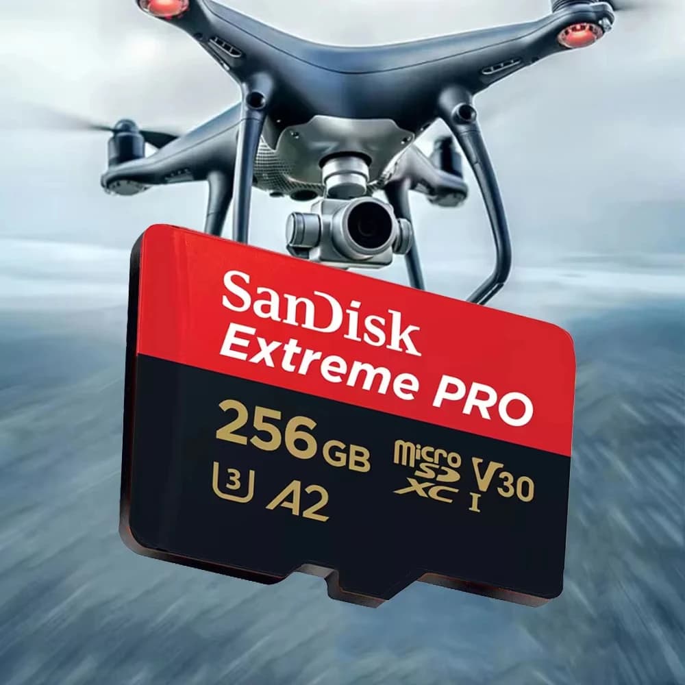 Sandisk A2 U3 V30 C10 High-Speed ​​Micro SD/TF Card, 100MB/s high-speed memory card, capacities 32GB, 64GB, 128GB - 2