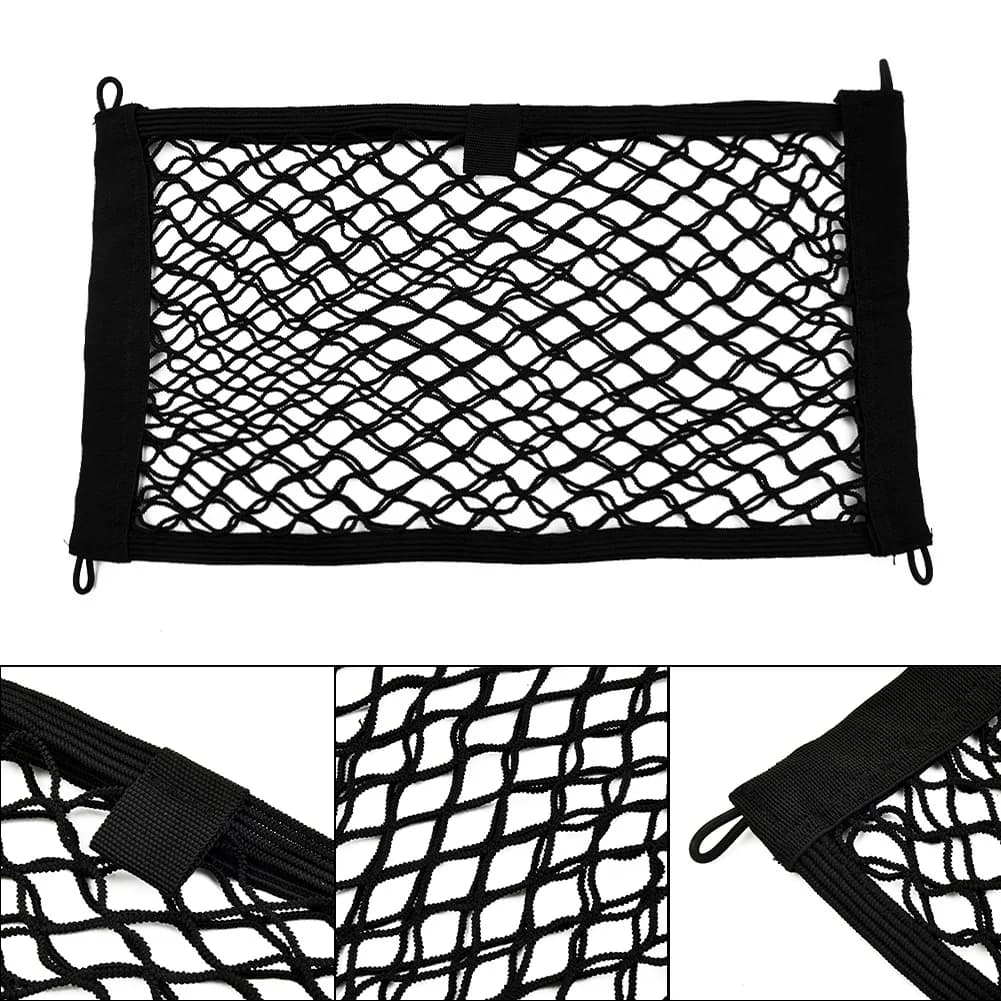Car Storage Net Extra Large Elastic Organizers Framed Mesh Net Pocket with Screws For RV Caravan Motorhome Boat Truck - 4