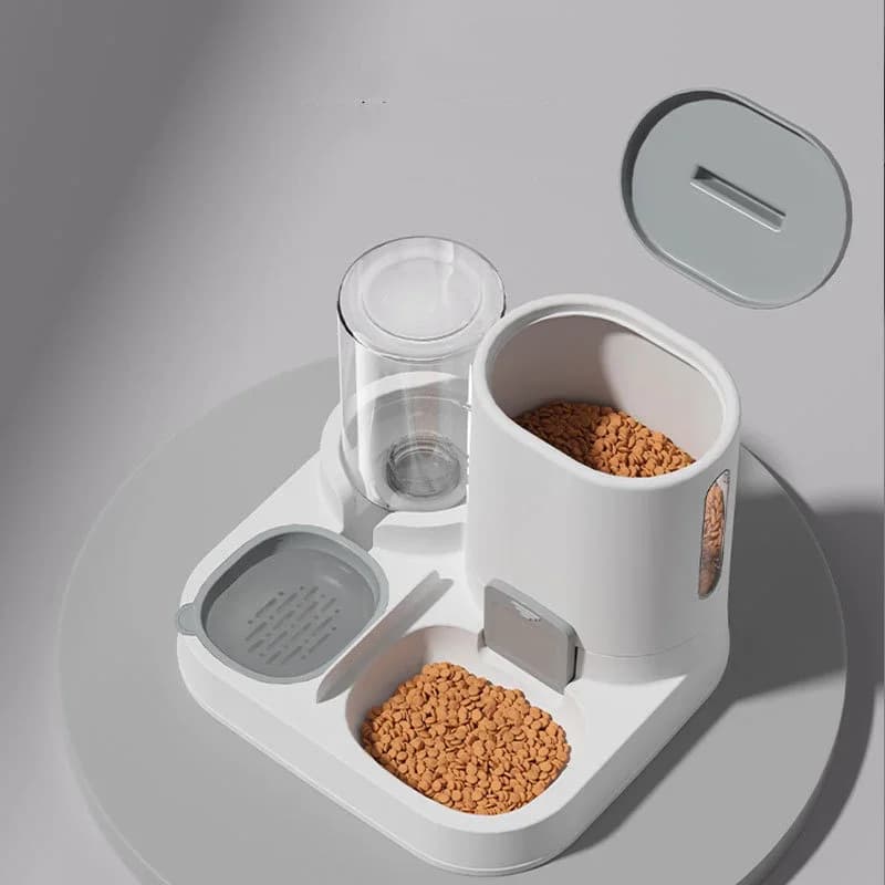Hot Pet Feeding and Drinking Water Two-in-one Food Smooth Large-Capacity Feeding and Drinking Water Bowl Cat Food Bowl Dog Bowl - 5