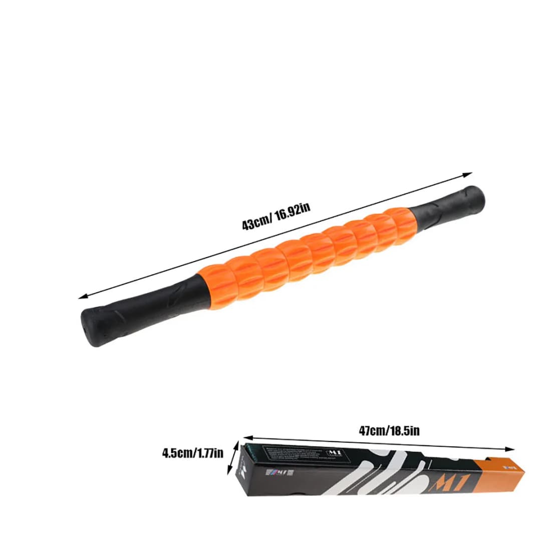 Gear Massage Stick Yoga Deep Muscle Relaxation Massage Shaft Personal Training Fascia Roller Plastic Roller Stick Shaft Fitness - 3