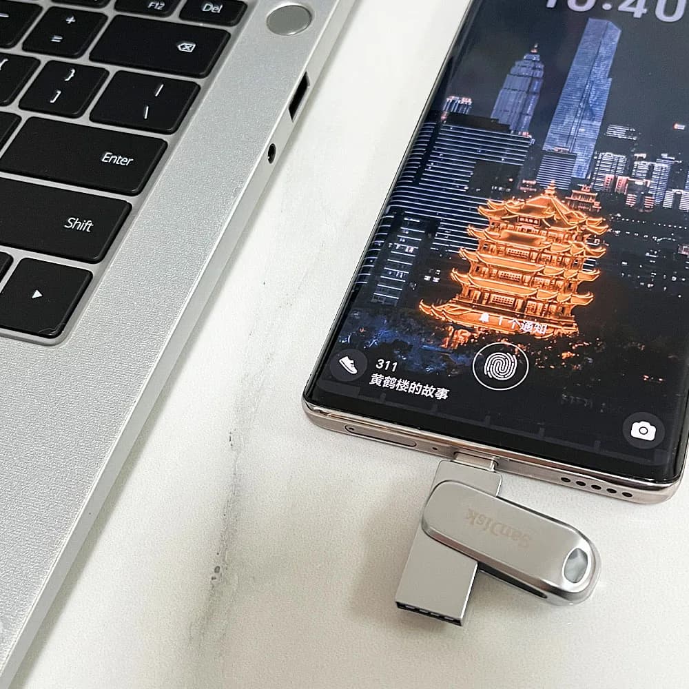 SanDisk Ultra Dual Drive Luxe USB Type-c 32GB 64GB 128GB 256GB 512GB USB 3.2 Gen 1 Phone Metal Type C OTG Flash Drive  Pen Drive - 5