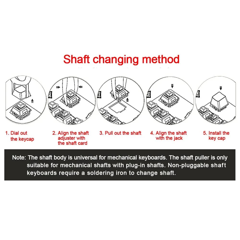 REDRAGON SMD RGB MX التبديل 3Pin كليكي الخطي اللمس الصامتة الأحمر الأزرق الأسود البني الأرجواني Switche الخلفية لوحة المفاتيح الميكانيكية - 3