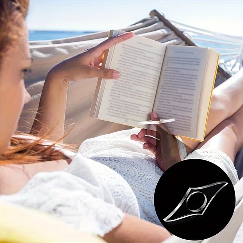 إشارة مرجعية موسعة لصفحة الكتاب من الأكريليك الشفاف - 6