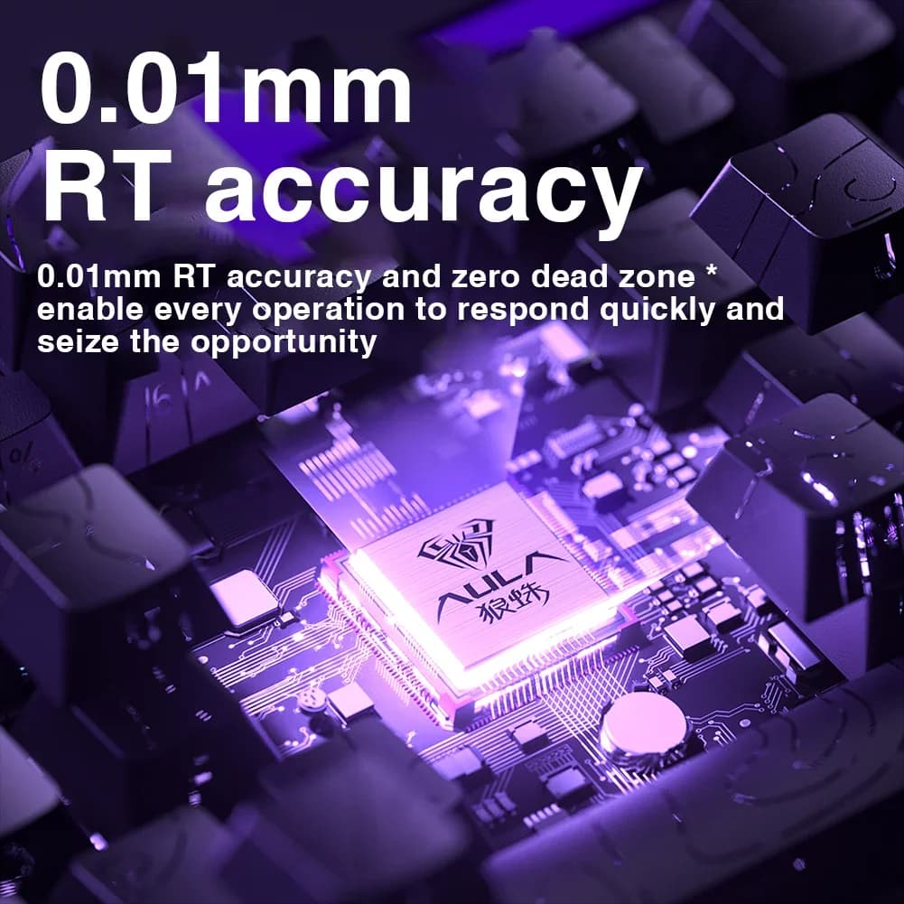 AULA HERO 68HE Magnetic Switch Keyboard RGB Gaming Mechanical Keyboard Rapid Trigger 8K Return Wired Esports Custom Keyboard - 3