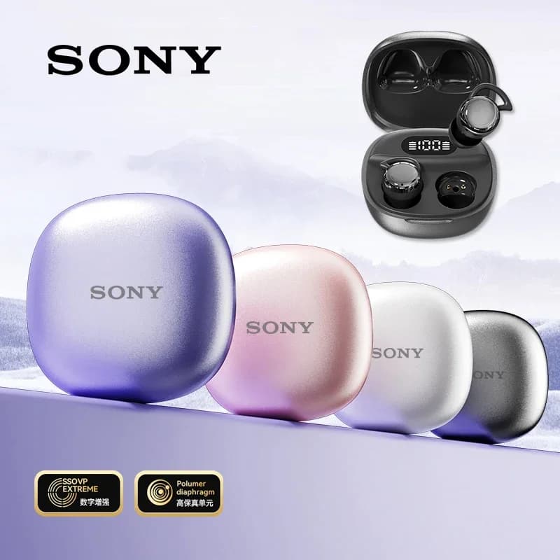 سماعات سوني إكس 62 برو الأصلية للنوم، سماعات رأس صغيرة رياضية ستيريو بلوتوث، سماعات أذن مخفية مع إلغاء الضوضاء، سماعة رأس لاسلكية
