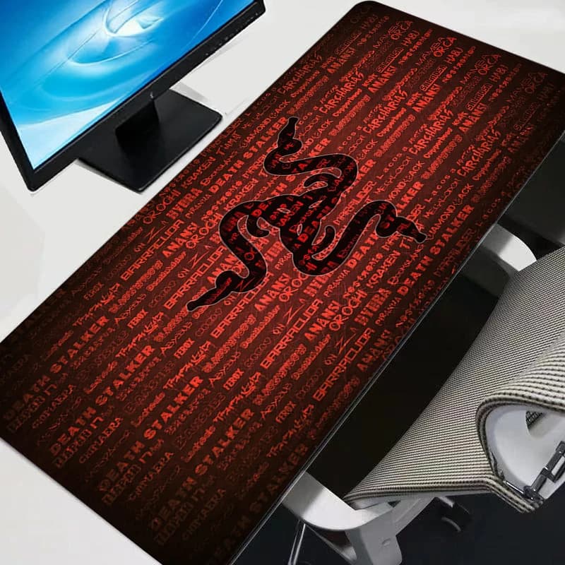 لوحة ماوس Razer notbook كبيرة لألعاب الأنمي ولوحة مفاتيح متينة غير قابلة للانزلاق وسجادة كمبيوتر وحصيرة مكتب 90x40 - 3