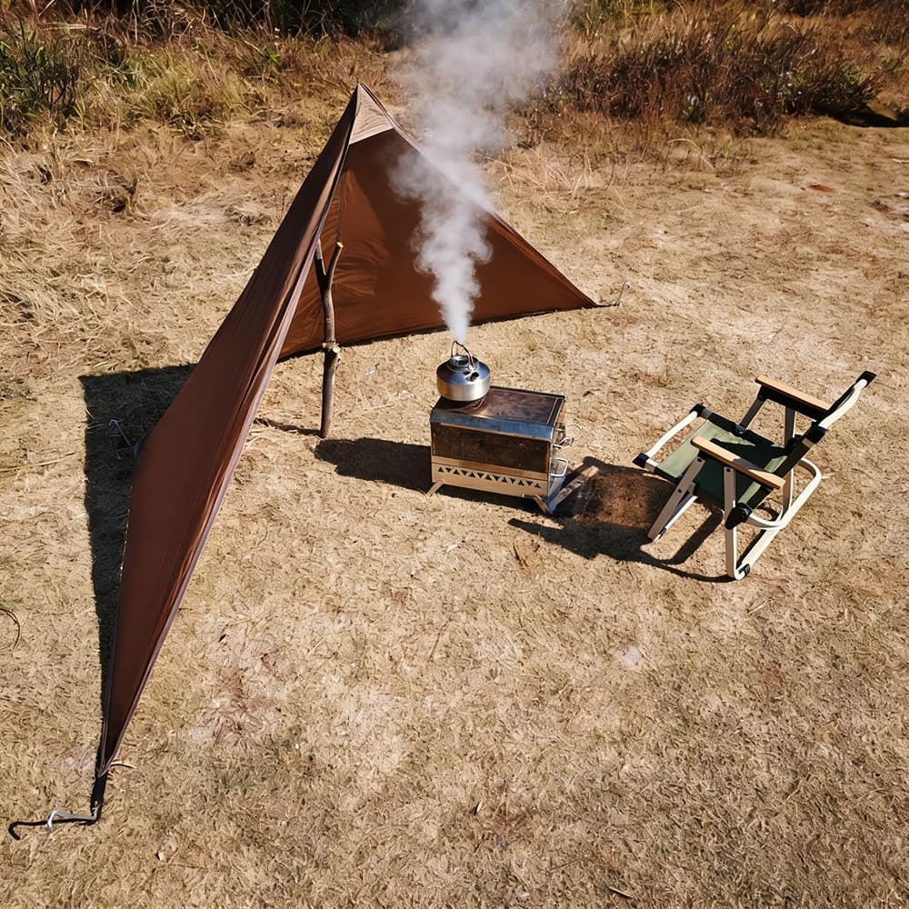 حاجز رياح للموقد واقي رياح للتخييم معدات تخييم واقي رياح للشواء في الهواء الطلق معدات مقاومة للرياح لطهي الحطب